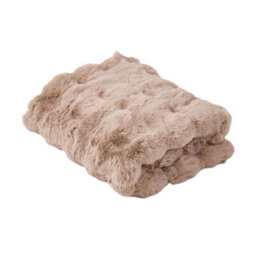 Living And Home Brown Thickened Faux Rabbit Fur Knitted Sofa Cushion Cover/sofa Throw, 240Cm W X 90Cm D - thumbnail 5