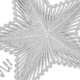 Glitter 3D Star Christmas Tree Topper - Silver - thumbnail 3