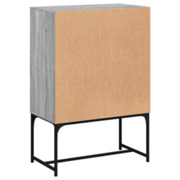 Berkfield Side Cabinet With Glass Doors Grey Sonoma 69X37X100 Cm - thumbnail 8