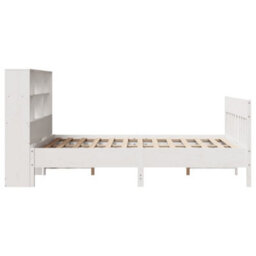Berkfield Bed Frame Without Mattress White 140X190 Cm Solid Wood Pine - thumbnail 7