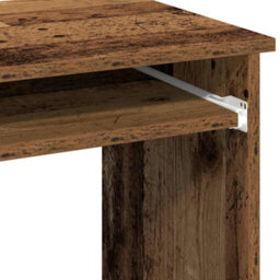 Berkfield Durable Desk With Shelves Old Wood 84X40X78 Cm Engineered Wood - thumbnail 8