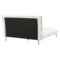 Beliani Bed Faux Leather Betin 160 X 200 Cm (Eu King Size) Light Beige - thumbnail 6