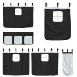 Berkfield Bunk Bed Without Mattress With Slide White And Black 90X200 Cm - thumbnail 6