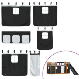 Berkfield Bunk Bed Without Mattress With Slide White And Black 90X200 Cm - thumbnail 5