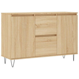 Berkfield Sideboard Sonoma Oak 104X35X70 Cm Engineered Wood - thumbnail 2