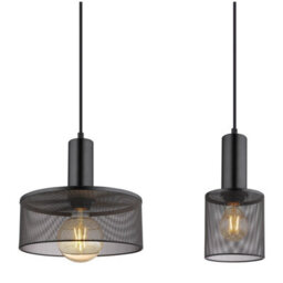 Luminosa Lighting Luminosa Jedd Bar Pendant Ceiling Light Matt Black 4X E27 - thumbnail 4