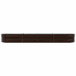 Berkfield Garden Raised Bed Brown 400 X 80 X 44 Cm Steel - thumbnail 6