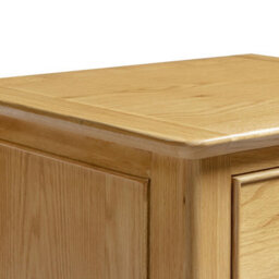 Furniturebox Uk Belle Oak Wood Tallboy Chest Of Drawers - thumbnail 5
