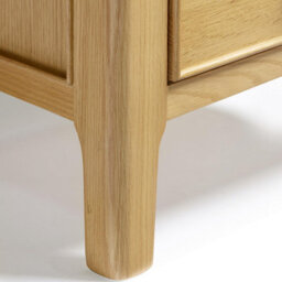 Furniturebox Uk Belle Oak Wood Tallboy Chest Of Drawers - thumbnail 6