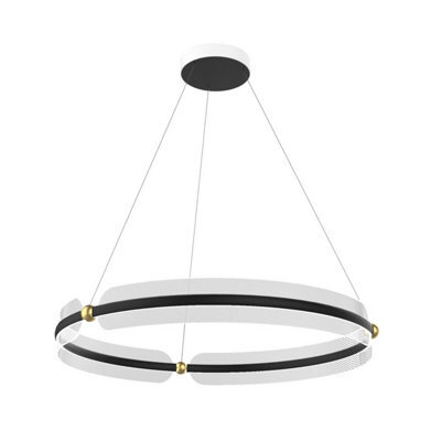 Luminosa Lighting Luminosa Faris Led Pendant Ceiling Light Black, Gold 3000K Warm White - image 1