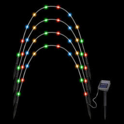 Solar-Powered Led Garden Arch Lights 40 Bright Leds Waterproof Outdoor Pathway & Patio Lights Automatic Dusk-To-Dawn Operation - thumbnail 3