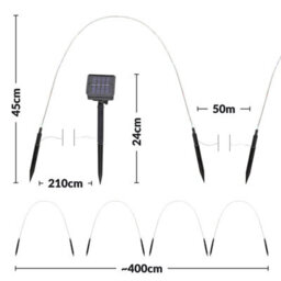 Solar-Powered Led Garden Arch Lights 40 Bright Leds Waterproof Outdoor Pathway & Patio Lights Automatic Dusk-To-Dawn Operation - thumbnail 7