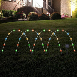 Solar-Powered Led Garden Arch Lights 40 Bright Leds Waterproof Outdoor Pathway & Patio Lights Automatic Dusk-To-Dawn Operation - thumbnail 1