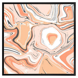 "Andrew Lee Pink Marble (Picutre Frame) / 12X12"" / Brown" - thumbnail 8