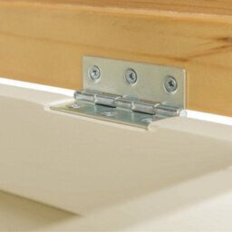 Farro Cream Ottoman Blanket Box - Painted With Oak Top - Fully Assembled By Roseland Furniture - thumbnail 7
