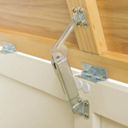 Farro Cream Ottoman Blanket Box - Painted With Oak Top - Fully Assembled By Roseland Furniture - thumbnail 9