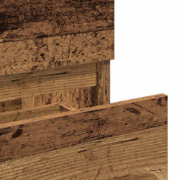 Berkfield Bathroom Cabinet With Mirror Old Wood Engineered Wood - thumbnail 8