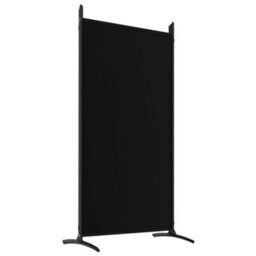 Berkfield Durable 5-Panel Room Divider Black 433X180 Cm Fabric - thumbnail 6