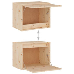 Berkfield Tv Cabinets 5 Pcs Solid Wood Pine - thumbnail 6