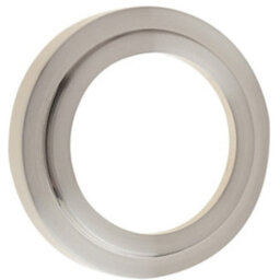 Loops Satin Nickel Stepped Outer Roses For Escutcheons - Luxury Door Hardware - Solid Brass Key Hole Cover - thumbnail 1