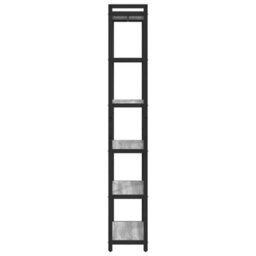 Berkfield Modern Bookcase Grey Sonoma 60 X 30 X 188 Cm Engineered Wood - thumbnail 6