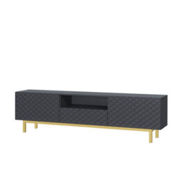 Creative Furniture Diamond Luxe Tv Unit 180Cm - Dark Grey - thumbnail 8