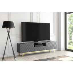 Creative Furniture Diamond Luxe Tv Unit 180Cm - Dark Grey - thumbnail 6