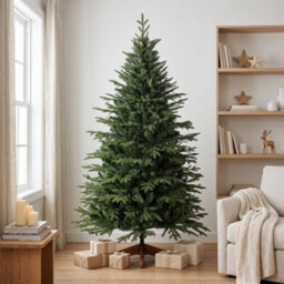 Homcom 180 Cm Artificial Christmas Tree Solid Pine Wood Stand, Green - thumbnail 2