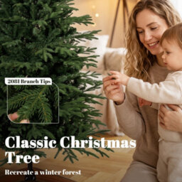 Homcom 180 Cm Artificial Christmas Tree Solid Pine Wood Stand, Green - thumbnail 5
