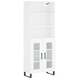 Berkfield Highboard White 69.5X34X180 Cm Engineered Wood - thumbnail 2