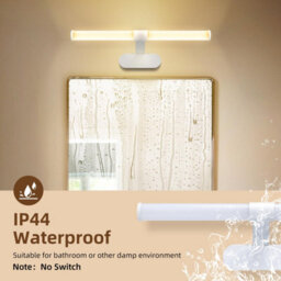 Aigostar 60Cm Led Bathroom Mirror Light, 8W Wall Light With Ip44 4000K Neutral White Plastic - thumbnail 5