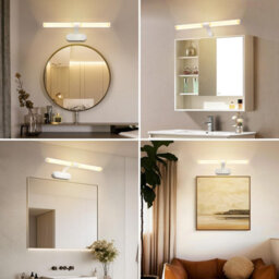 Aigostar 60Cm Led Bathroom Mirror Light, 8W Wall Light With Ip44 4000K Neutral White Plastic - thumbnail 9