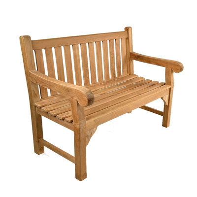 Leisurebench Queensbury 2 Seat 120Cm Grade A Teak Garden Bench