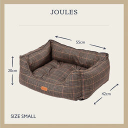 Rosewood Joules Hensen Check Box Dog Bed - thumbnail 1