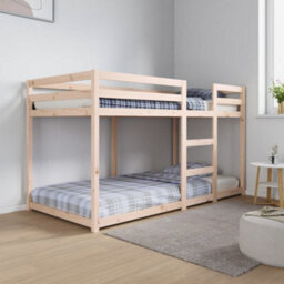 Berkfield Bunk Bed Without Mattress 90X190 Cm Single Solid Wood Pine - thumbnail 1