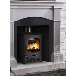 Marlborough Modern Metallic Black 4.2Kw Defra Multifuel Burning Stove - thumbnail 2