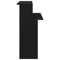 Berkfield Durable Reception Desk Black 100X50X103.5 Cm Engineered Wood - thumbnail 6