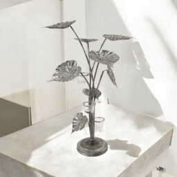 Minster Candle Holder - Metal - L38 X W40 X H74 Cm - Silver - thumbnail 2