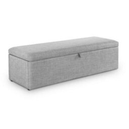 Ashfield Premium Dove Grey Fabric Blanket Box - thumbnail 2