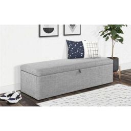Ashfield Premium Dove Grey Fabric Blanket Box