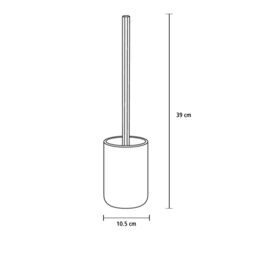 Kleine Wolke Alva Bamboo & Ceramic Toilet Brush & Holder - thumbnail 4