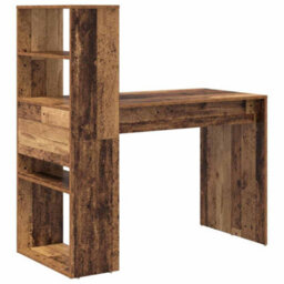 Berkfield Desk With Storage Old Wood 113X54X120 Cm Engineered Wood - thumbnail 6