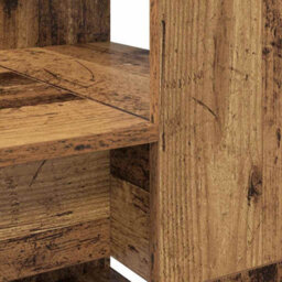 Berkfield Desk With Storage Old Wood 113X54X120 Cm Engineered Wood - thumbnail 7