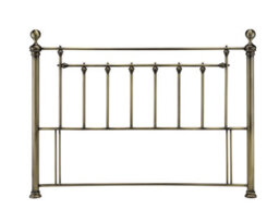 Save On Goods UK 4Ft6 Double Brass Finish,traditional Antique Victorian Metal Headboard Bed Head End - thumbnail 2