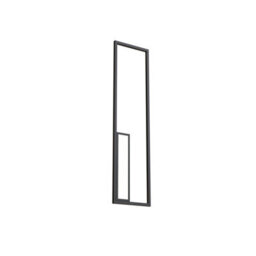 Luminosa Lighting Luminosa Boutique Rectangle Wall Lamp, Dimmable, 50W Led, 3000K, 2740Lm, Black, 3Yrs Warranty - thumbnail 1