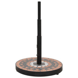 Walplus Parasol Base Terracotta And White Round 12 Kg - thumbnail 2