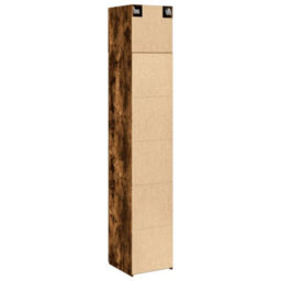 Vidaxl Slim Storage Cabinet Smoked Oak 40X42.5X225 Cm Engineered Wood - thumbnail 8