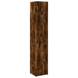 Vidaxl Slim Storage Cabinet Smoked Oak 40X42.5X225 Cm Engineered Wood - thumbnail 2