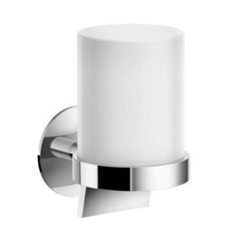Smedbo Frosted Glass Soap Dispenser With Self Adhesive Wall Mount