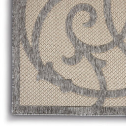Cream Grey Outdoor Rug, Abstract Optical/ (3D) Stain-Resistant Rug For Patio Decks, Modern Outdoor Area Rug-239Cm X 300Cm - thumbnail 8